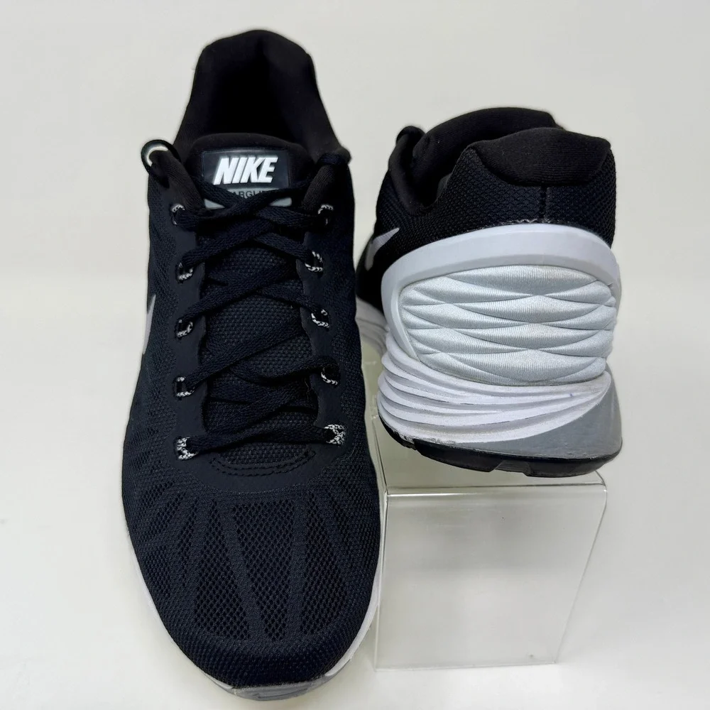 Nike LunarGlide 6 Running Shoes Black‎ White 654434-001 Size Women's 10